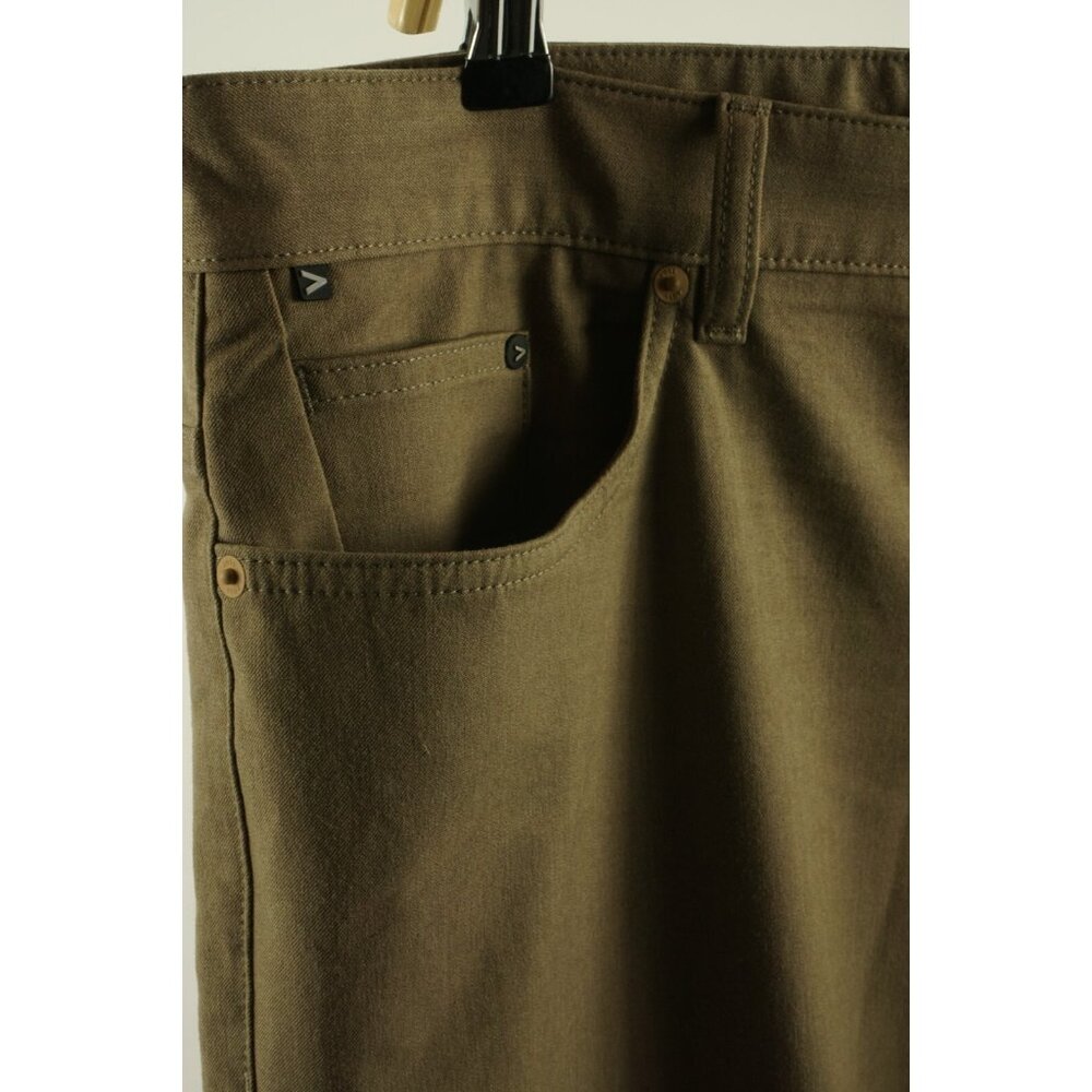 Hugo Boss Delaware Crop Performance Slim Fit Men's 38 x 32 Brown 5 Pocket Pants - Picture 4 of 11